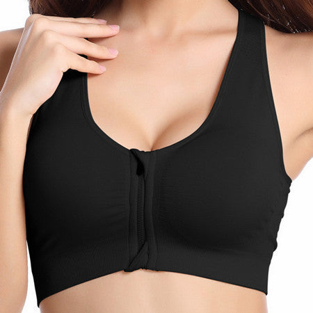 Sexy Women Sport Yoga Top Bra for Running Gym Workout Wire Front Zipper Fitness Sports Shirt Woman Yoga Vest Bras-Dollar Bargains Online Shopping Australia