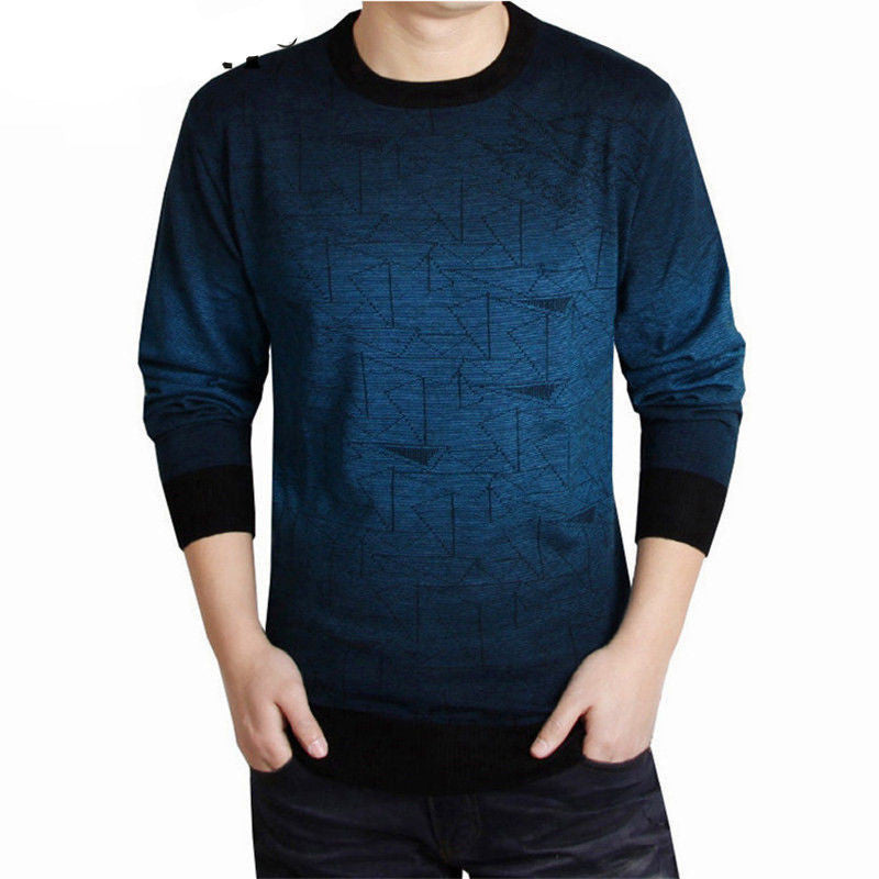Cashmere Sweater Men Brand Clothing Mens Sweaters Fashion Print Hang Pye Casual Shirt Wool Pullover Men Pull O-Neck Dress T-Dollar Bargains Online Shopping Australia
