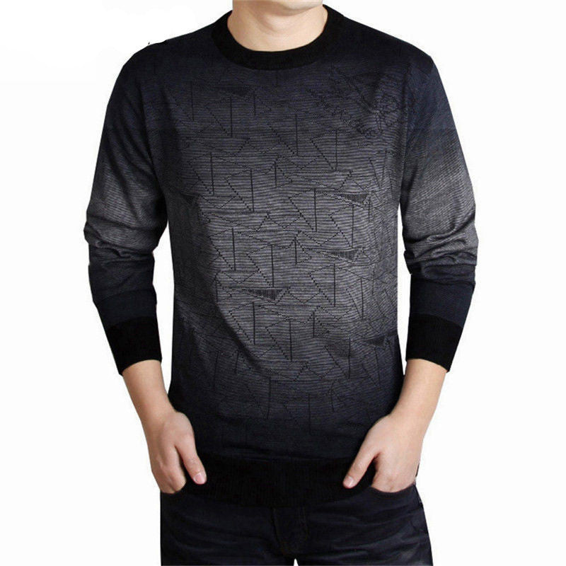 Cashmere Sweater Men Brand Clothing Mens Sweaters Fashion Print Hang Pye Casual Shirt Wool Pullover Men Pull O-Neck Dress T-Dollar Bargains Online Shopping Australia