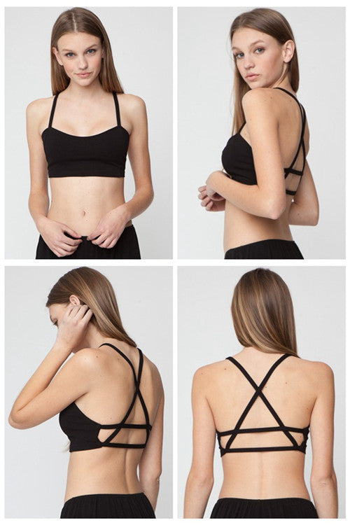 Fashion Hollow Out stripe Camis Women tops Bra Crop Top Tank Beach Vest Sexy-Dollar Bargains Online Shopping Australia