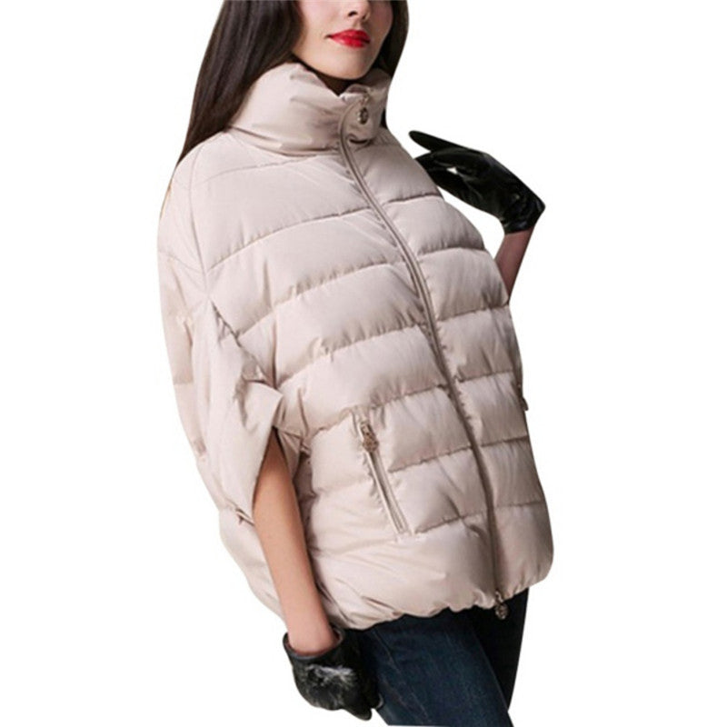 Winter Warm Women Bat Sleeve Down Coat Parka Cotton-Pad Jacket Outwear S-XL X16-Dollar Bargains Online Shopping Australia