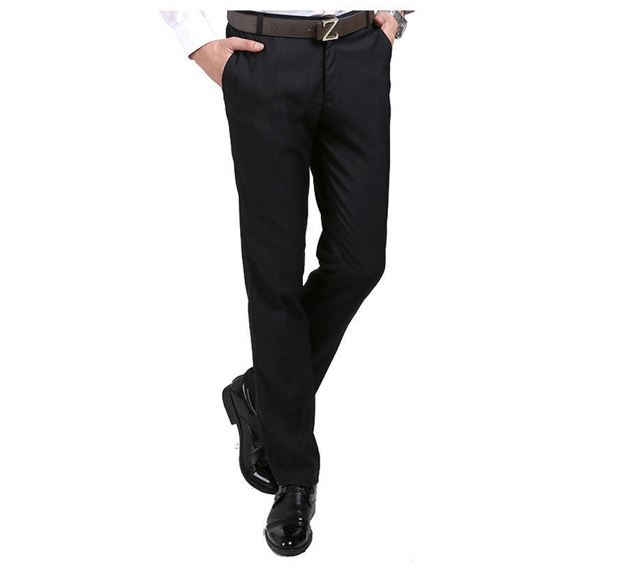Men Luxury Suit Pants Social Dress Pants Mens Slim Fit Formal Blazer Trousers Arrival Pantalon Costume Homme Black B065-Dollar Bargains Online Shopping Australia
