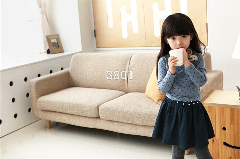 Korean Baby Kids Girl Dots Long Sleeve T-shirt Tops Blouse Tee Shirt 2-7Year-Dollar Bargains Online Shopping Australia