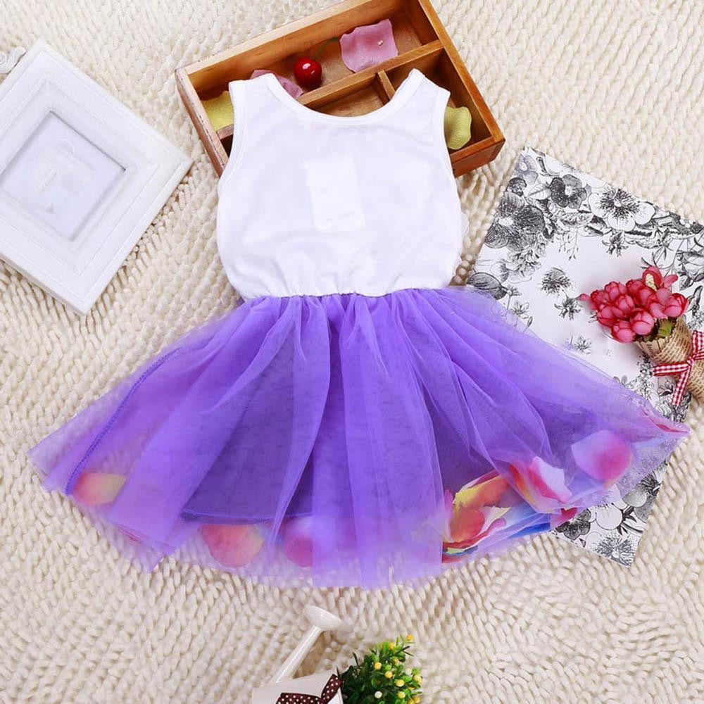 5 Color Summer Cotton Baby Aestheticism Fairy Tale Petals Colorful Dress Chiffon Princess born Baby Dresses-Dollar Bargains Online Shopping Australia