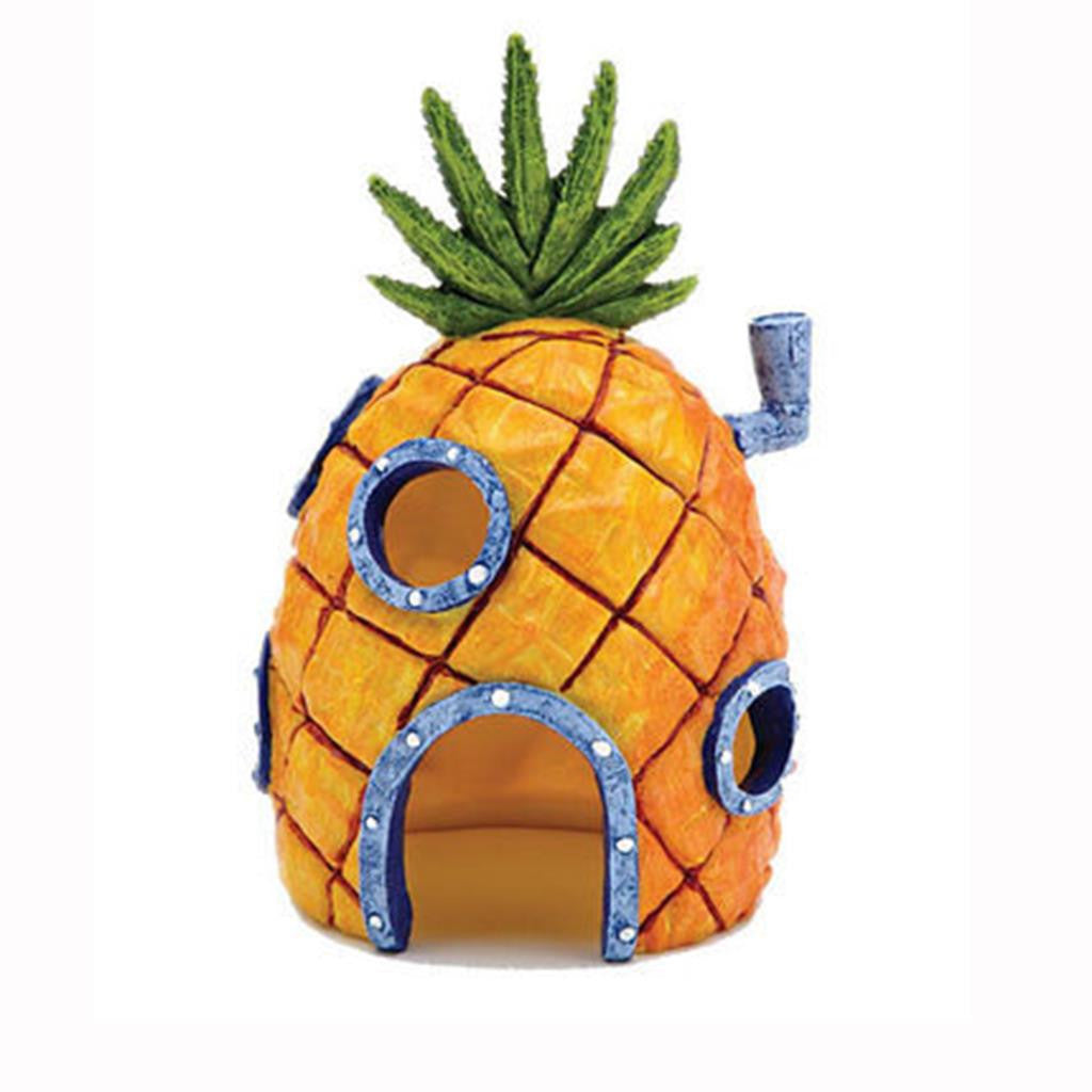 hot Mini Pineapple Cartoon House Home Fish Tank Aquarium Ornament Decorations Escape Hole-Dollar Bargains Online Shopping Australia