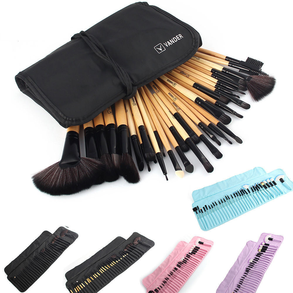 32Pcs Set Professional Makeup Brush Foundation Eye Shadows Lipsticks Powder Make Up Brushes Tools + Bag pincel maquiagem-Dollar Bargains Online Shopping Australia