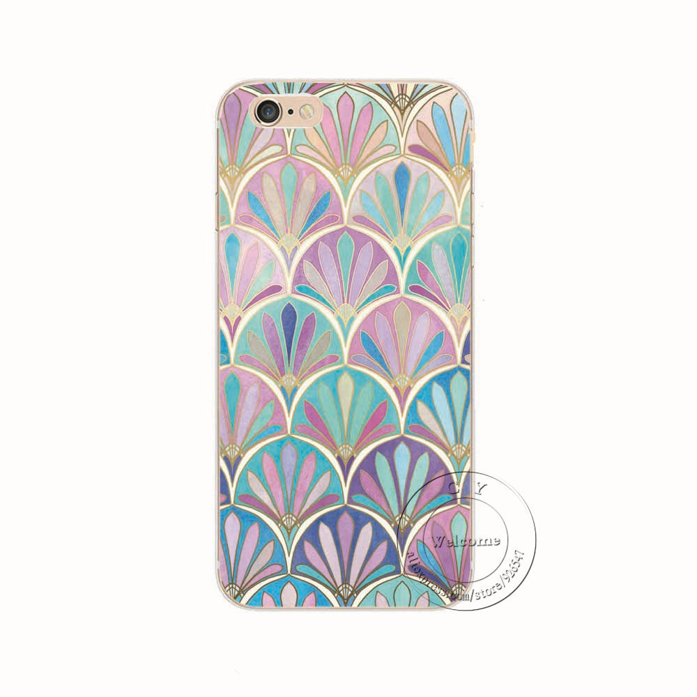 Shell For Apple iPhone 5 5S SE 5C 6 6S 7 Plus 6SPlus Back Case Cover Printing Mandala Flower Datura Floral Cell Phone Cases-Dollar Bargains Online Shopping Australia