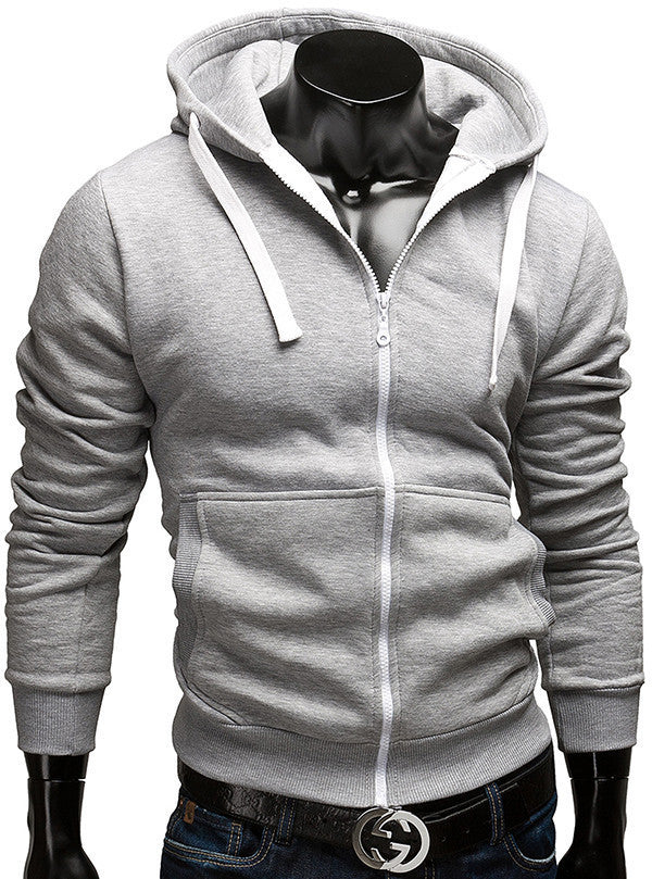 Fashion Brand Hoodies Men Casual Sportswear Man Hoody Zipper Long-sleeved Sweatshirt Men Five Colors Slim Fit Men Hoodie-Dollar Bargains Online Shopping Australia