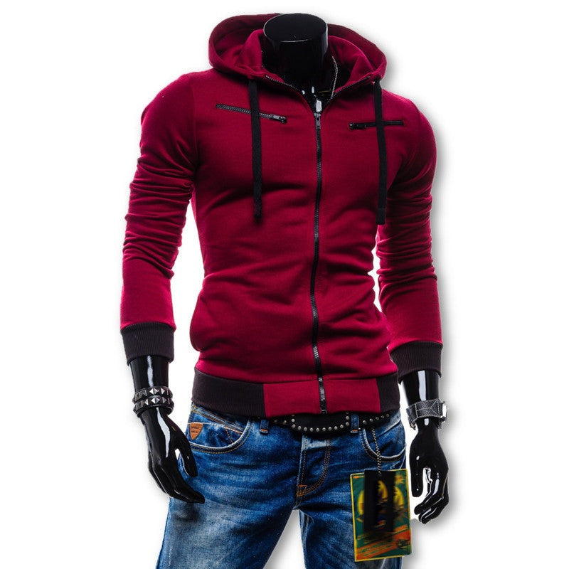 Autumn Cardigan Men Hoodies Jacket Brand Clothing Fashion Hoodies Man Casual Slim Hoody Sweatshirt Sportswear Zipper Hoodie-Dollar Bargains Online Shopping Australia