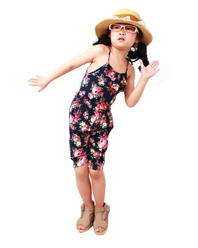 2-8YSummer Style Toddler Girls Clothing Kids Summer Soft Jumpsuit Playsuit Clothing One-piece-Dollar Bargains Online Shopping Australia