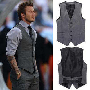 British style Men's Fashion Joker Trend Waistcoat Leisure Suit Vest HB88-Dollar Bargains Online Shopping Australia