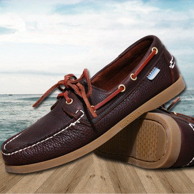 Spring /Autumn Fashion Casual Men's Boat shoes European style Lace-up Flat Round toe lightweight men's shoes-Dollar Bargains Online Shopping Australia