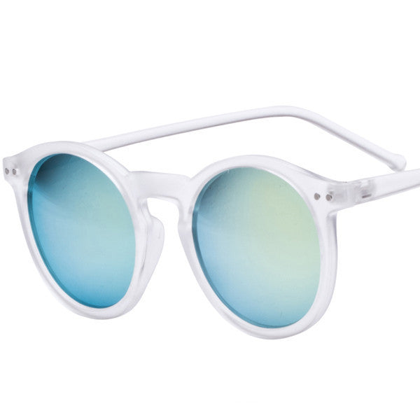 Brand Designer Ellipse Shape Multiple Color Reflective Sunglasses Women Vintage Keyhole Mirror Glasses oculos feminino MA019-Dollar Bargains Online Shopping Australia