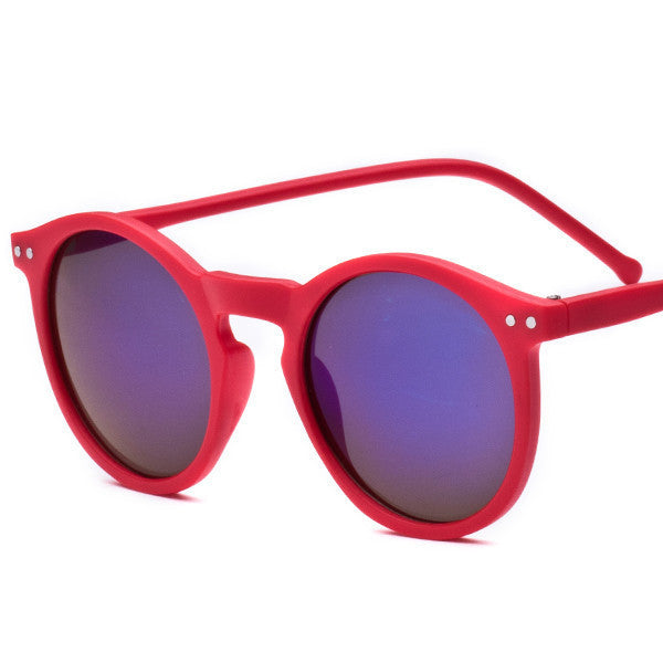 Brand Designer Ellipse Shape Multiple Color Reflective Sunglasses Women Vintage Keyhole Mirror Glasses oculos feminino MA019-Dollar Bargains Online Shopping Australia
