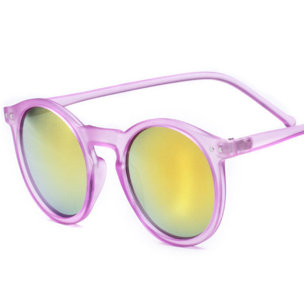 Brand Designer Ellipse Shape Multiple Color Reflective Sunglasses Women Vintage Keyhole Mirror Glasses oculos feminino MA019-Dollar Bargains Online Shopping Australia