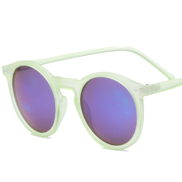 Brand Designer Ellipse Shape Multiple Color Reflective Sunglasses Women Vintage Keyhole Mirror Glasses oculos feminino MA019-Dollar Bargains Online Shopping Australia