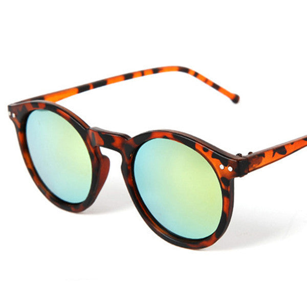 Brand Designer Ellipse Shape Multiple Color Reflective Sunglasses Women Vintage Keyhole Mirror Glasses oculos feminino MA019-Dollar Bargains Online Shopping Australia