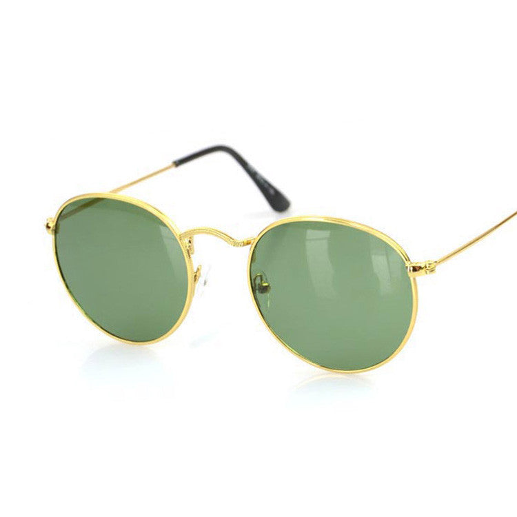 BOUTIQUE Women Retro Round Alloy Frame Sunglasses Brand Designer Women Round Sunglasses Polarizes oculos de sol-Dollar Bargains Online Shopping Australia