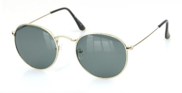 BOUTIQUE Women Retro Round Alloy Frame Sunglasses Brand Designer Women Round Sunglasses Polarizes oculos de sol-Dollar Bargains Online Shopping Australia