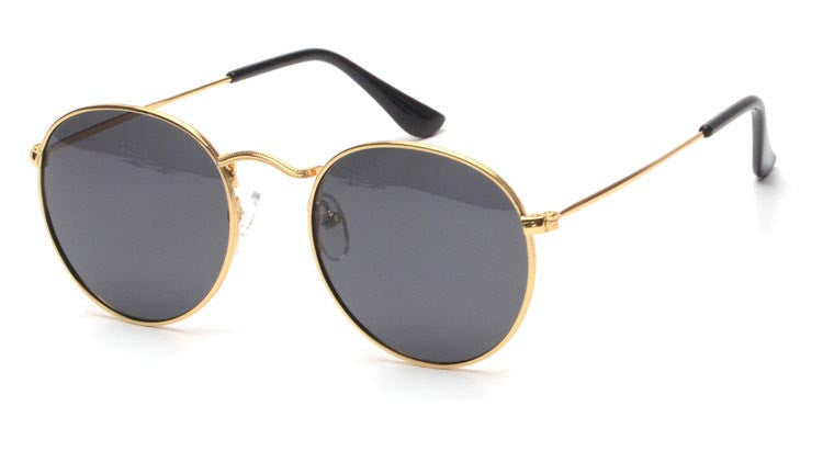 BOUTIQUE Women Retro Round Alloy Frame Sunglasses Brand Designer Women Round Sunglasses Polarizes oculos de sol-Dollar Bargains Online Shopping Australia