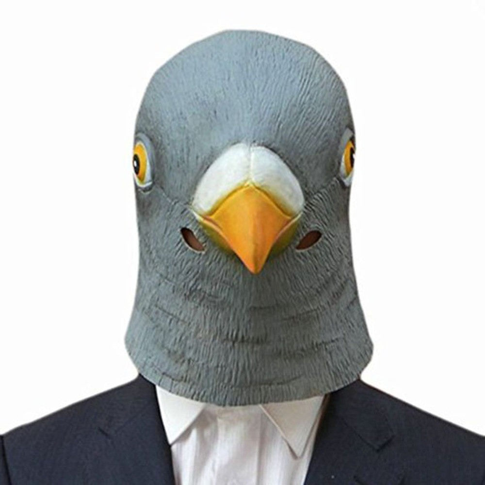 Pigeon Mask Latex Giant Bird Head Halloween Cosplay Costume Theater Prop Masks-Dollar Bargains Online Shopping Australia