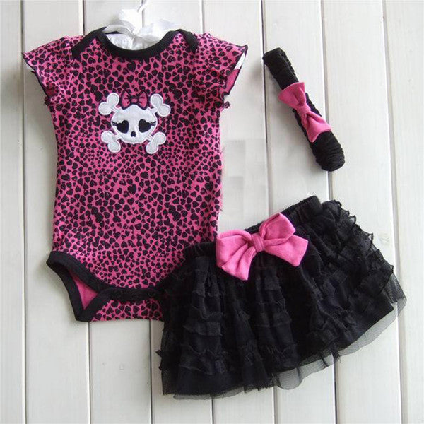 1 Set born Infant Baby's Sets Girl Polka Dot Headband + Romper + TUTU Skirt Outfit Baby-Dollar Bargains Online Shopping Australia