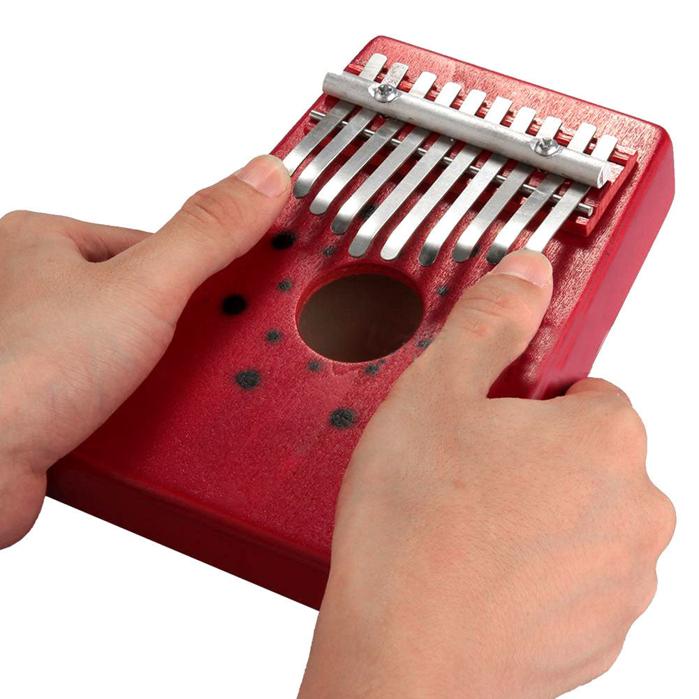 Red 10Keys Kalimba Thumb Piano Traditional Musical Instrument Portable Great Gift-Dollar Bargains Online Shopping Australia