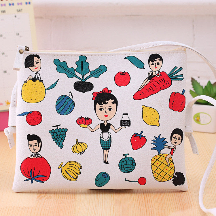 Fashion Cartoon Printed Women Graffiti Handbag Mini Crossbody Shoulder Bag Ladies Casual Purses Clutches Girls Handbag G0739-Dollar Bargains Online Shopping Australia