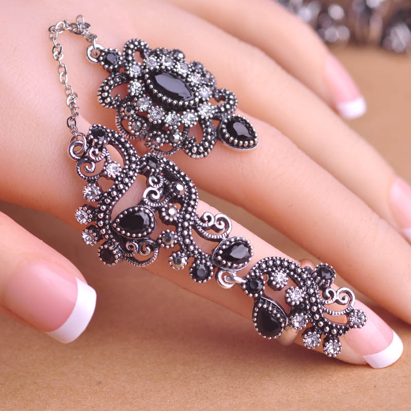 Carved Flowers Vintage Pretty Exquisite Mid Rings Fashion Turkish Jewelry-Dollar Bargains Online Shopping Australia