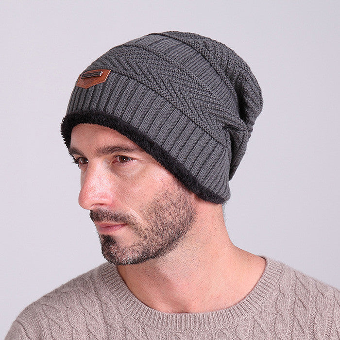 Brand Beanies Knit Men's Winter Hat Caps Skullies Bonnet Winter Hats For Men Women Beanie Fur Warm Baggy Wool Knitted Hat-Dollar Bargains Online Shopping Australia