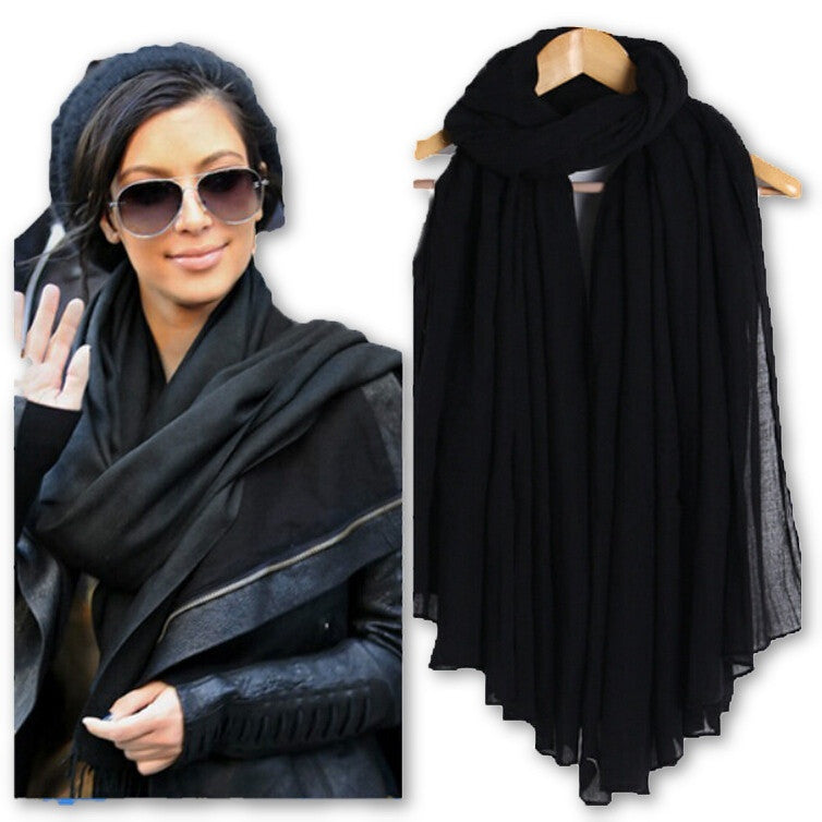 Fashion Women Cotton Scarves Soft Ladies Scarf Shawls Female Wraps pashmina hijab scarf muslim for women-Dollar Bargains Online Shopping Australia