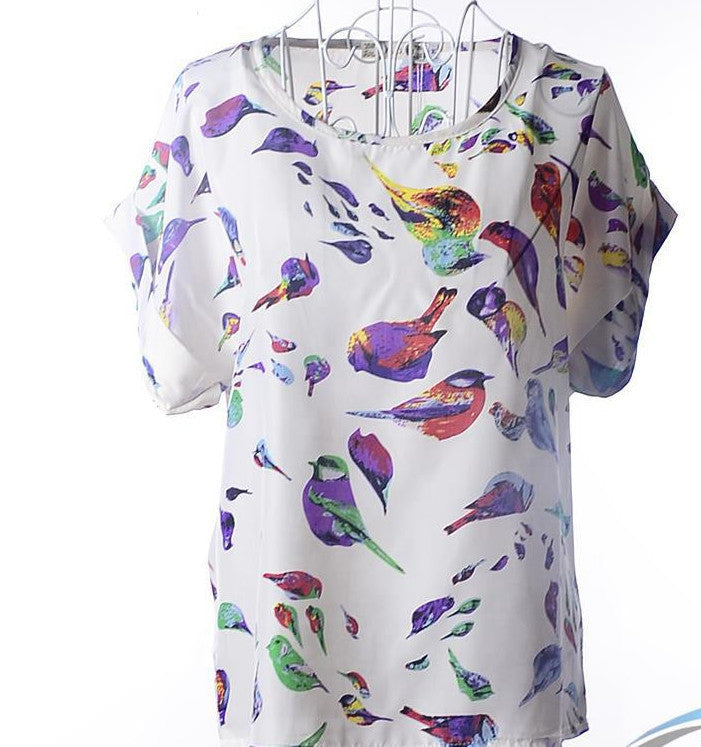 European and American plus size women clothing heart printing t shirt women short-sleeved women tops summer roupas femininas-Dollar Bargains Online Shopping Australia