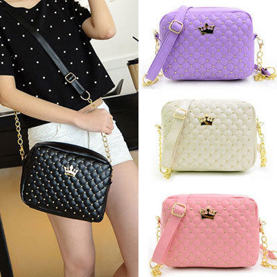 Women Bag Fashion Women Messenger Bags Rivet Chain Shoulder Bag High Quality PU Leather Crossbody N0310-Dollar Bargains Online Shopping Australia