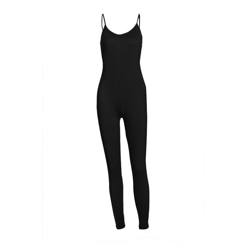 Women Jumpsuit Summer Fashion Sexy Sleeveless Simple And Elegant Bodycon Slim Playsuit-Dollar Bargains Online Shopping Australia