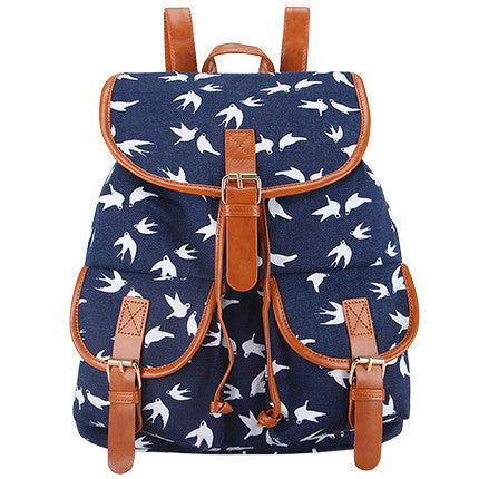 Exclusive Handmade Bohemian Mochila Vintage Backpack Drawstring Printing Canvas Bagpack Sac a Dos Femme Rucksack Female-Dollar Bargains Online Shopping Australia