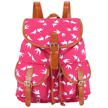 Exclusive Handmade Bohemian Mochila Vintage Backpack Drawstring Printing Canvas Bagpack Sac a Dos Femme Rucksack Female-Dollar Bargains Online Shopping Australia