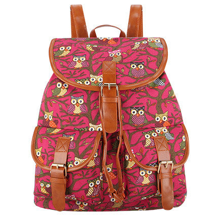 Exclusive Handmade Bohemian Mochila Vintage Backpack Drawstring Printing Canvas Bagpack Sac a Dos Femme Rucksack Female-Dollar Bargains Online Shopping Australia