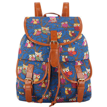 Exclusive Handmade Bohemian Mochila Vintage Backpack Drawstring Printing Canvas Bagpack Sac a Dos Femme Rucksack Female-Dollar Bargains Online Shopping Australia