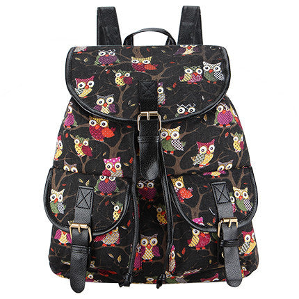 Exclusive Handmade Bohemian Mochila Vintage Backpack Drawstring Printing Canvas Bagpack Sac a Dos Femme Rucksack Female-Dollar Bargains Online Shopping Australia