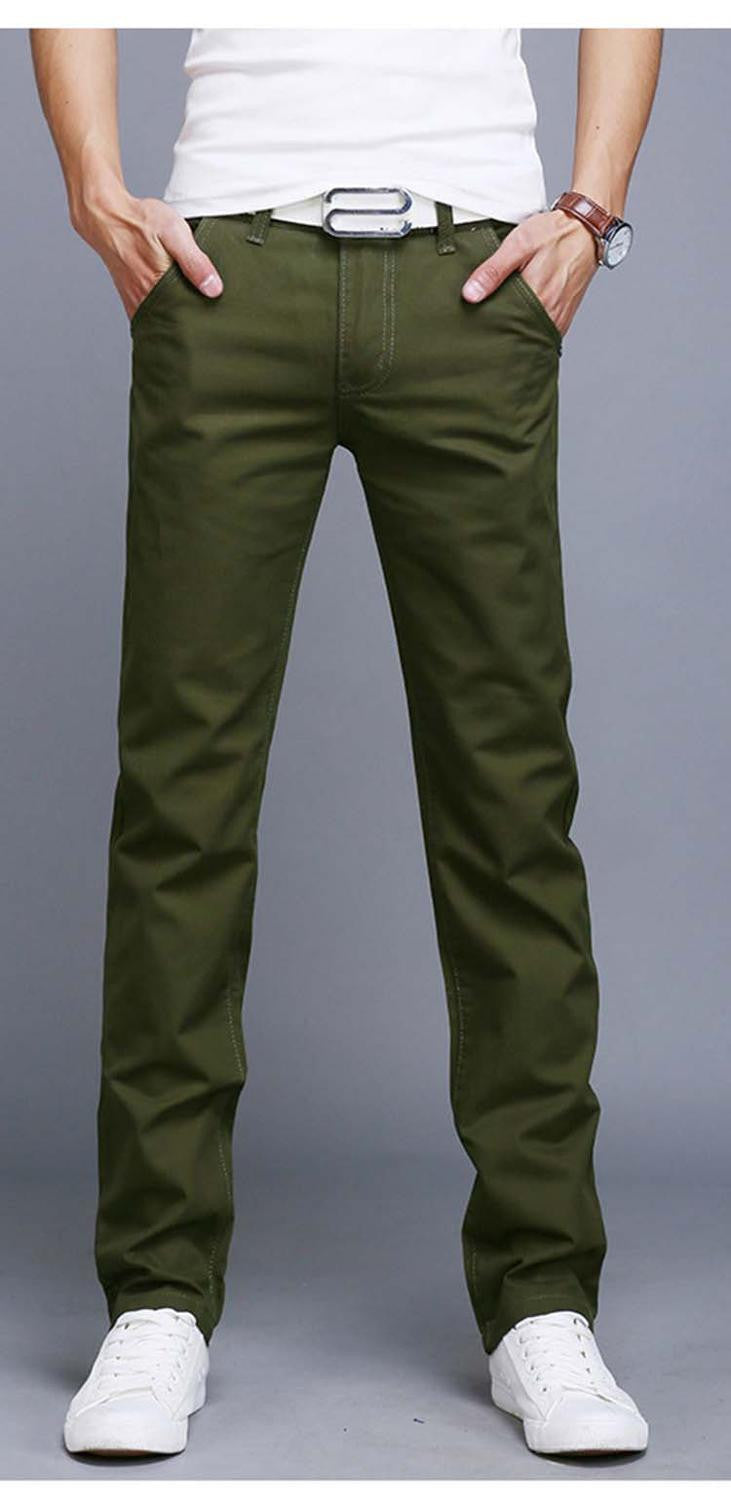 9 colors summer autumn fashion business or casual style pants men slim straight casual long pants fashion multicolor men pants-Dollar Bargains Online Shopping Australia
