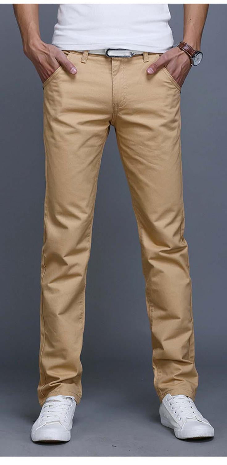 9 colors summer autumn fashion business or casual style pants men slim straight casual long pants fashion multicolor men pants-Dollar Bargains Online Shopping Australia