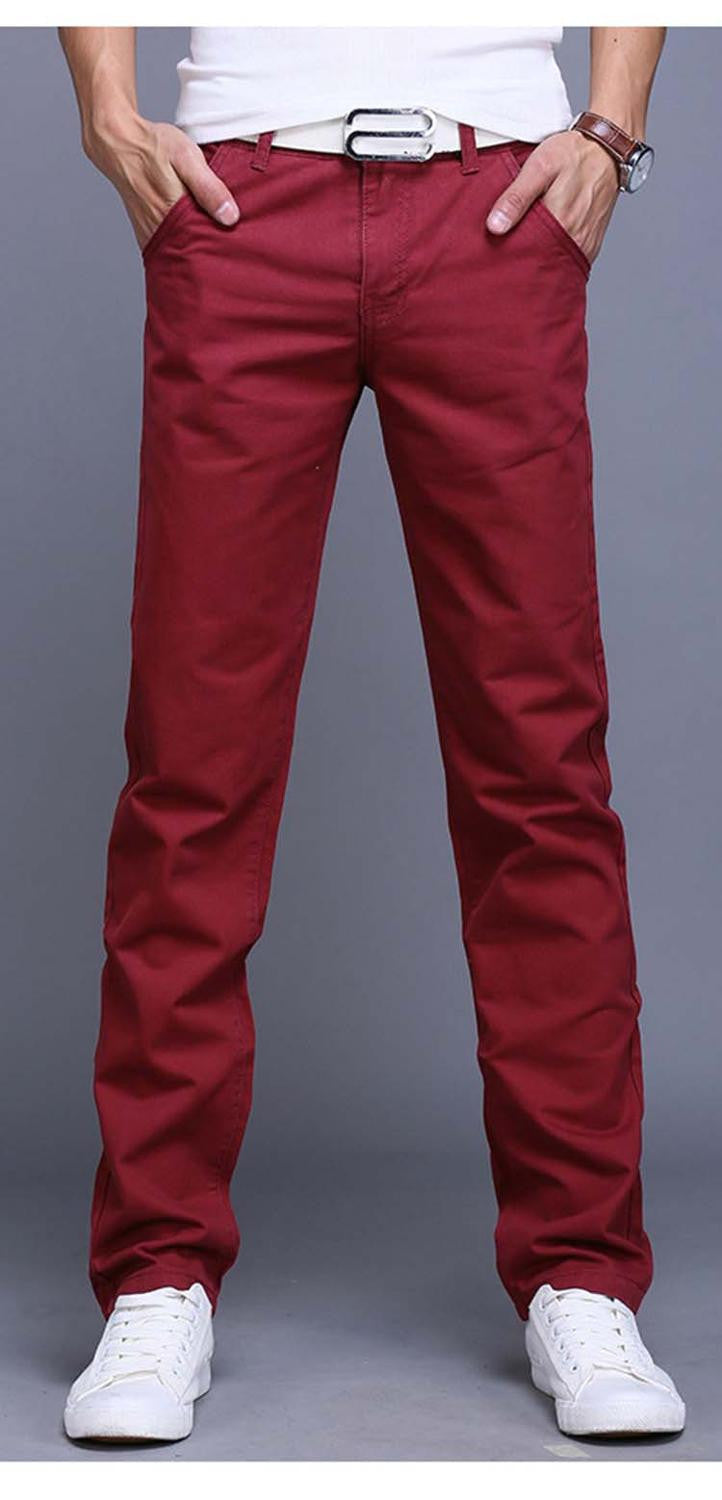 9 colors summer autumn fashion business or casual style pants men slim straight casual long pants fashion multicolor men pants-Dollar Bargains Online Shopping Australia