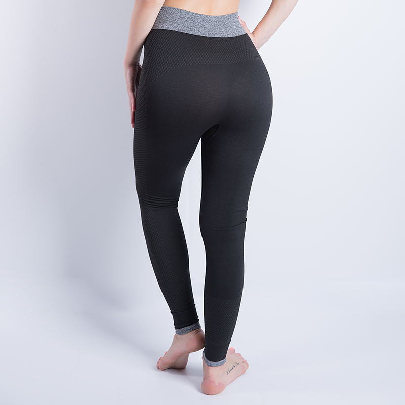 Women Sexy Cropped Leggings High Waist Elastic Wicking Force Exercise Female Elastic Stretchy Leggings Slim Trousers 34 C-Dollar Bargains Online Shopping Australia