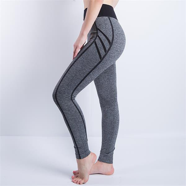 Women Sexy Cropped Leggings High Waist Elastic Wicking Force Exercise Female Elastic Stretchy Leggings Slim Trousers 34 C-Dollar Bargains Online Shopping Australia