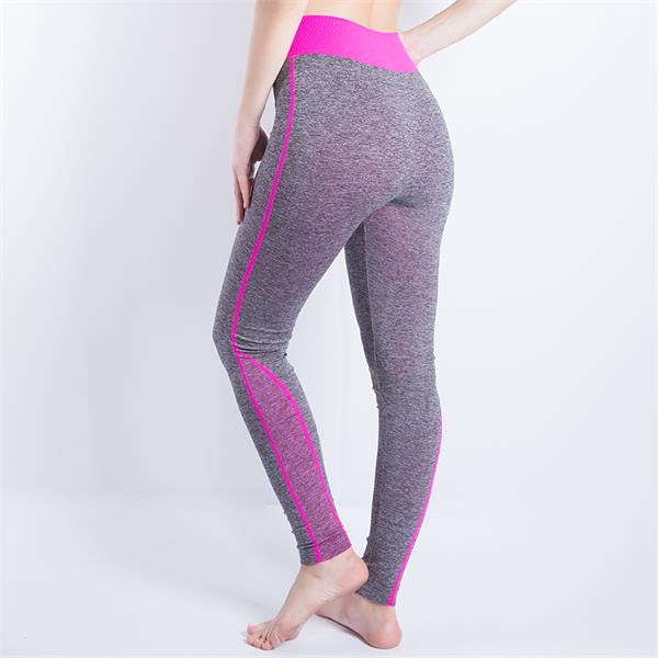 Women Sexy Cropped Leggings High Waist Elastic Wicking Force Exercise Female Elastic Stretchy Leggings Slim Trousers 34 C-Dollar Bargains Online Shopping Australia