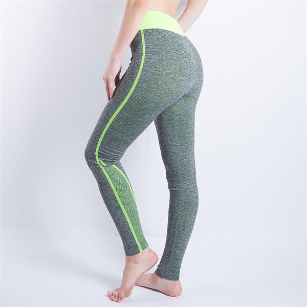 Women Sexy Cropped Leggings High Waist Elastic Wicking Force Exercise Female Elastic Stretchy Leggings Slim Trousers 34 C-Dollar Bargains Online Shopping Australia