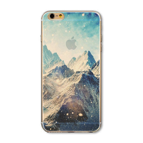 iPhone Case Cover For iPhone 6 6s 4.7" Ultra Soft TPU Silicon Transparent Flowers Animals Scenery Mobile Phone Bag Cover-Dollar Bargains Online Shopping Australia