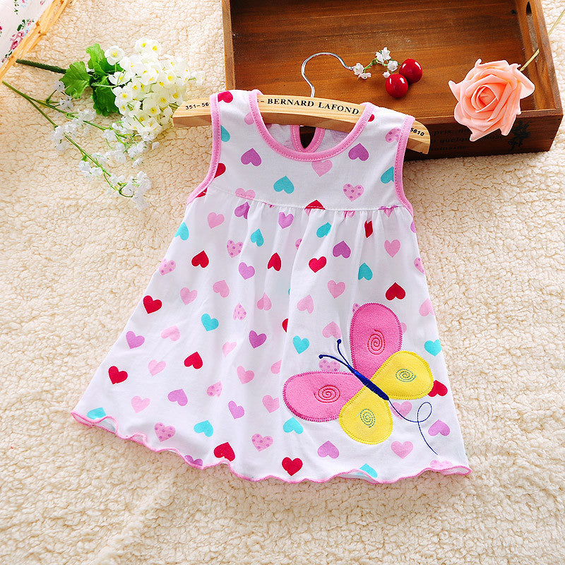 Baby Dresses Princess Girls Dress 0-1years Cotton Clothing Baby Infant Summer Clothes-Dollar Bargains Online Shopping Australia