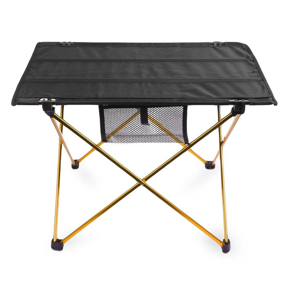 Portable Camping Table Outdoor Golden Aluminium Alloy Foldable Folding Picnic Table Ultralight Mesa Plegable For Hiking Picnic-Dollar Bargains Online Shopping Australia