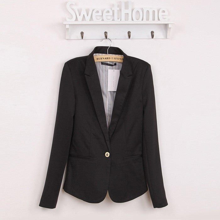 Comfortable women's Blazers Candy color lined with striped Z suit WL2314-Dollar Bargains Online Shopping Australia